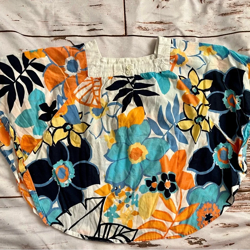 Rare vintage Gymboree poncho shaped floral top